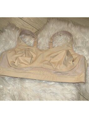 Moving Comfort 300125 Iris Sports Bra Wire Free Womens XL 38CD-40C Beige